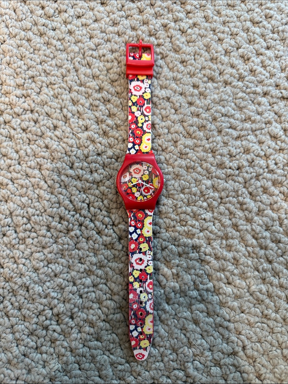kate spade Red Floral Strap Watch